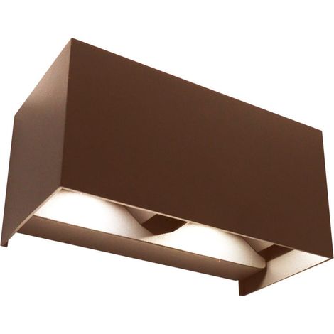 Applique led da parete mod. Marbella colore corten