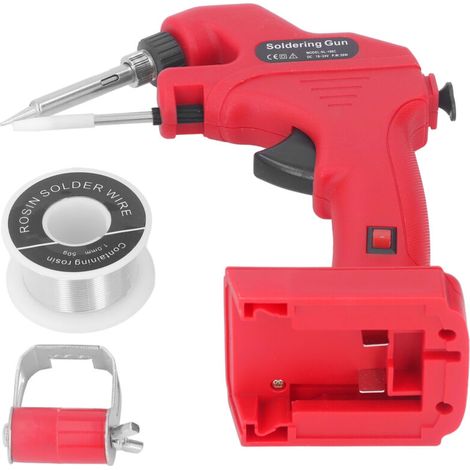 Pistolet à Souder Sans Fil 30W, Chauffage Rapide 30s, Compatible Batterie M18 18V, Kit Fer à Souder avec Soudure 50g 1mm