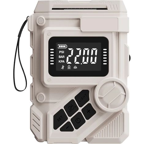 Elektrische Pumpe, 22PSI Maximaldruck, Wiederaufladbarer Akku, Elektrische Pumpe grau (1/2)