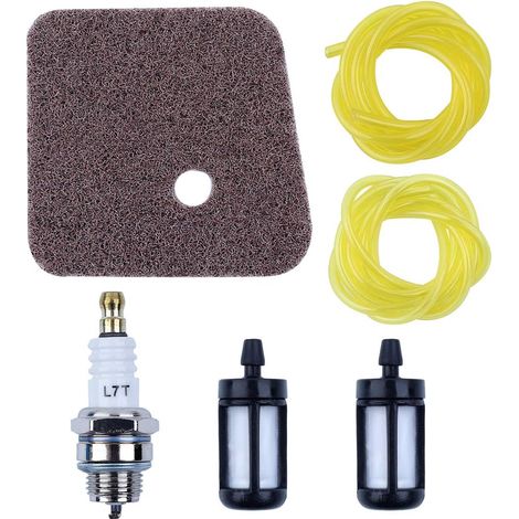 Kit de filtre à air, tuyau de carburant et bougie pour débroussailleuse STIHL FS38 FS45 FS46 FS55 KM55 FS85 pièces de rechange (1/5)