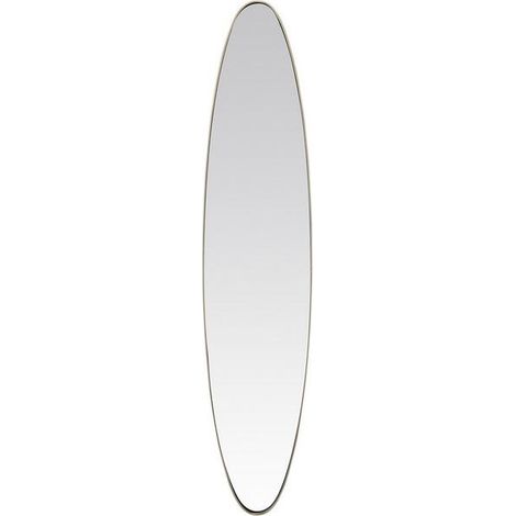Miroir ovale aux bords fins doré 24x118cm (1/2)