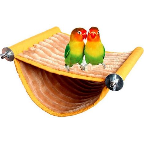 Nid d'oiseau suspendu en forme de hamac, jouet pour perroquet, grand format (1/4)