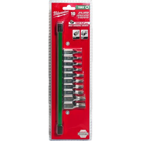 MILWAUKEE ZESTAW NASADEK TRZPIENIOWYCH 10 szt. 3/8 TORX