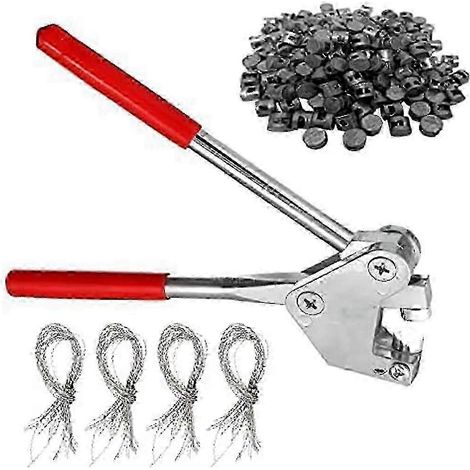 Kit de pinces à sertir, 60 scellés en plomb, 60 fils d'acier - Idéal pour les joints en plomb de diamètre (1/5)
