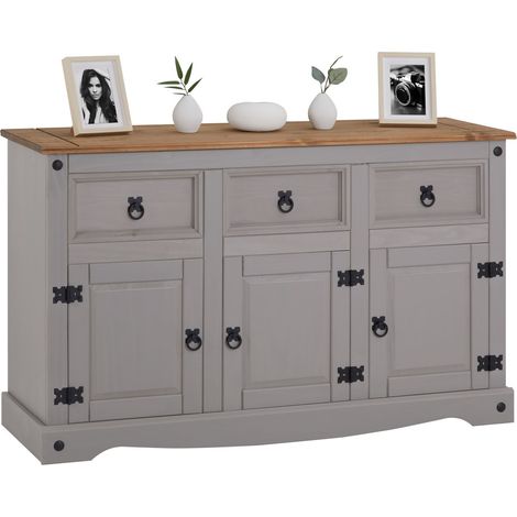 Buffet RAMON Gris/Naturel