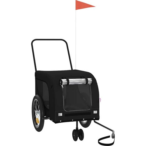 Maison Exclusive - Fahrradanhänger Hunde Schwarz Oxford-Gewebe un (1/5)