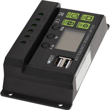 Solarladeregler mit PWM-Digitalanzeige, Selbsttest, intelligenter Solarmodulregler, 30 A (1/5)
