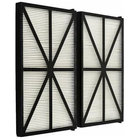 SHINING HOUSE Lot de 2 Panneaux Filtres pour Robot Tiger Shark - RCX70101PAK2 - Noir