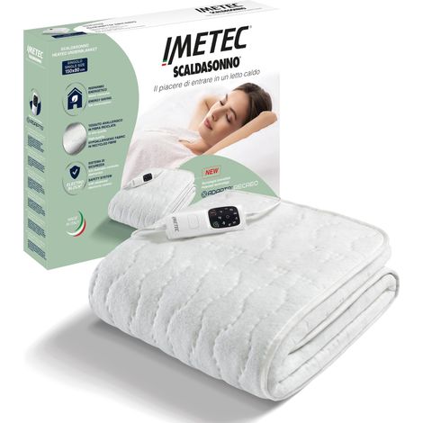 Imetec Scaldasonno Singolo Adapto Termocoperta Elettrica 6 Livelli Cotone 150x80 (1/5)
