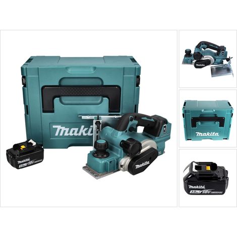 Makita DKP 181 F1J Akku Hobel Falzhobel 82 mm 18 V Brushless + 1x Akku 3,0 Ah + Makpac - ohne Ladegerät