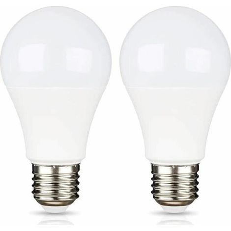 Kaelt - BDD E27 9W 220V LED Blanc Froid 6500K pour Camping, Équivalent Halogène 75W, Ampoule LED AC DC 12 Volt 24 Volt E27 pour Pannneau Solaire/Garage/Jardin, non-dimmable, lot de 2 [Classe énergétiq (1/5)