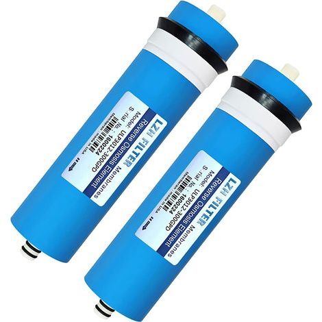 Replace the RO Water Filter Purifier, 3012-300 G Reverse Osmosis Membrane, for Domestic Reverse Osmosis Water Filter Element for Membrane Housing (2 Packs) (1/5)