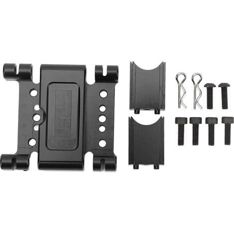 Plaque de fixation medium en alliage d'aluminium CNC interchangeable pour ARRMA 1/7 1/8, pièce de rechange RC noire (1/5)