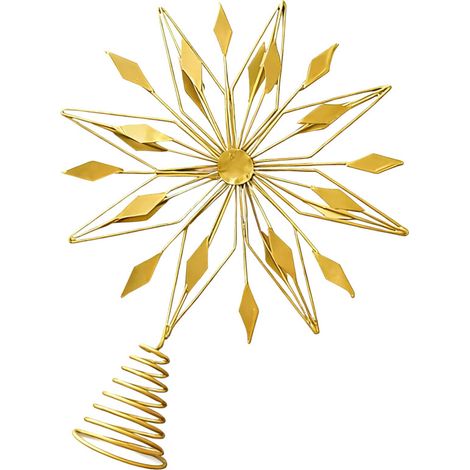 Décoration de sapin de noël en forme-Style tournesol doré