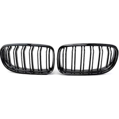 Frontstoßstangengrill „Nierengrill“ für BMW 3er F30 F31 F35 (2012–2018), Doppellamellen-Ersatzgrill – Schwarz