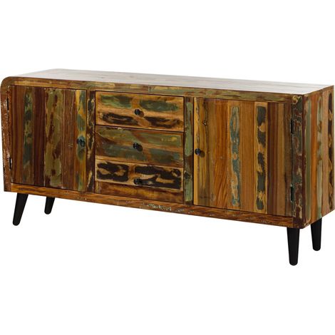 Sideboard Altholz 180x45x86 mehrfarbig lackiert SIXTIES 110