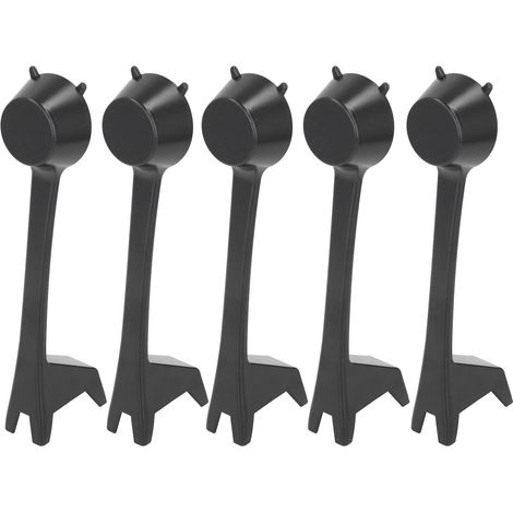 5 Pcs Giraffe Spoon Cute Unique Cartoon Giraffe Shaped Coffee Spoon Quantitative Measurement Small Spoon (1/5)