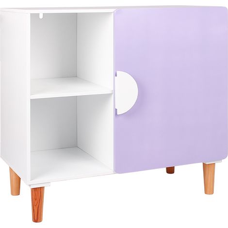 Meubles pour Enfants Mobili Rebecca Virea 77x80x40 cm MDF Pin Blanc Violet (1/5)