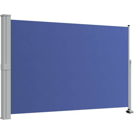 Auvent latéral rétractable de patio 160x300 cm Bleu (1/5)