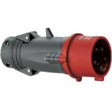 Fiche mobile droite Hypra IP44 32A - 380V à 415V - 3P+T - plastique - LEGRAND