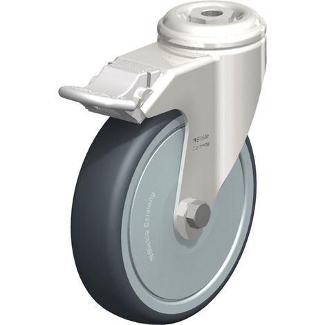 Blickle 574624 LKRXA-TPA 126KFD-11-FI (LKRXA-TPA 126KD-11-FI-FK) Lenkrolle mit Feststeller Rad-Durch (1/2)