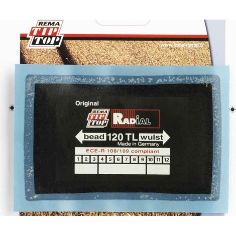Emplâtre RAD 120 TL pneu agricole 80x125mm