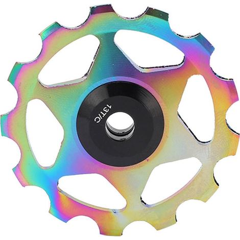 Dérouilleur arrière poulie 13T aluminium roulement étanche galet pour VTT vélo route Coloré (1/5)