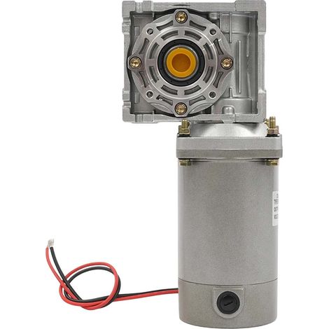 Moteur à vis sans fin 24 V, 200 W Réducteur à engrenages à vis électrique Nlrv Moteur à engrenages à vis à vitesse réglable avec autoblocage à courant continu 1800 tr/min (1/5)
