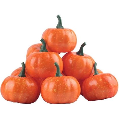 16pcs Citrouilles de Simulation d'halloween, Modèle de Citrouille Artificielle décoration de Table à la Maison Créative(jaune) (1/4)