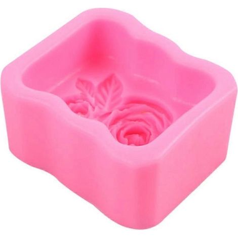 3D-Rosenblüten-Kerzenform für DIY-Aromatherapie-Kerzen, Seifen, Bastelgips