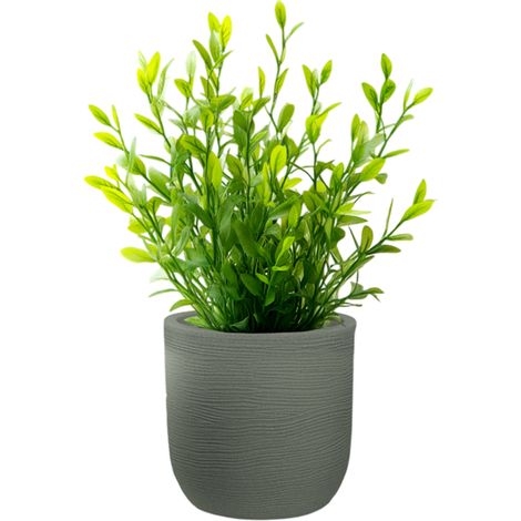 Vaso in resina da esterno interno per piante cilindro di design d.35x34h Raffaello Verde (1/4)