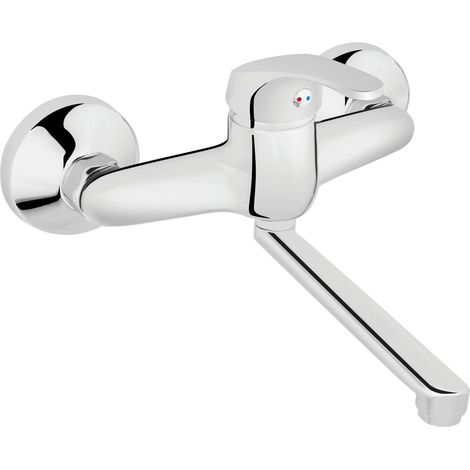 GRIFO DE BAÑO BÁSICO DE MONTAJE EN PARED, CROMADO (1/4)