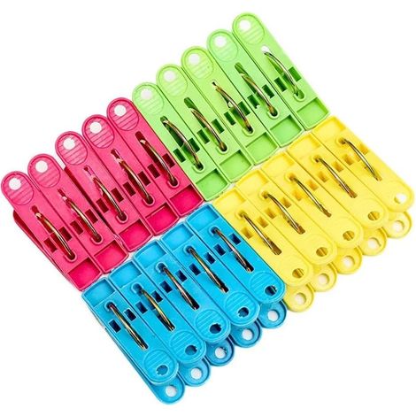 Lot de 20 clips fermeture pour sacs - réutilisables en plastique (1/5)