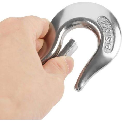 Crochet De Sécurité - Acier Inoxydable 304 - Pivotant 360° - Verrou Amovible - Charge Maximale 650 Kg - Pour Levage Et Gréement - 2 Pièces (1/5)