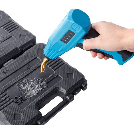Chalumeau de soudage plastique bleu 100W, modèle à batterie au lithium, adhésif thermofusible universel multifonctionnel pour le bricolage à domicile.