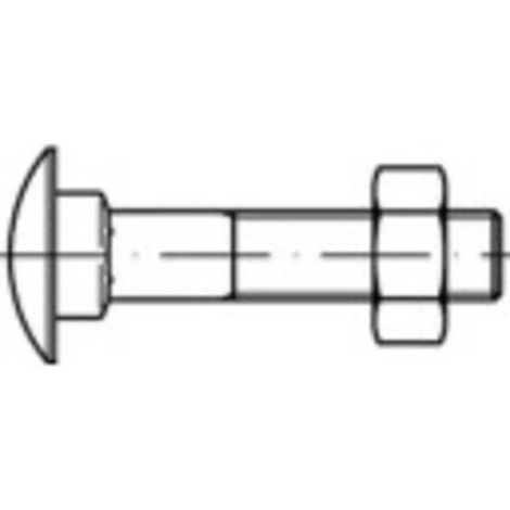 [NEUWERTIG] B-Ware Toolcraft Flachrundschraube Schraube M12 65mm Außensechskant Stahl 50 Stück