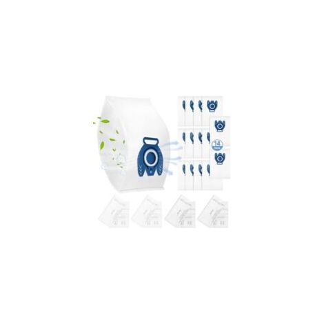 Paquete de 14 bolsas de repuesto GN para aspiradoras Miele Hoover Classic C1, Complete C2 C3, S227 S240, S270, S400, S400i, S600, S2, S5, S8 - Crezuo (1/4)
