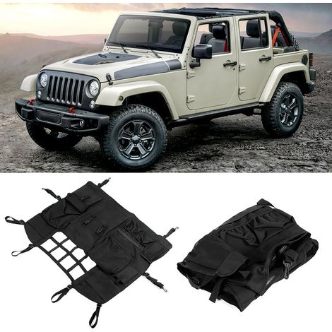 Sac de rangement organisateur de coffre de voiture compatible avec Jeep Wrangler JK 2007-2017 (1/5)