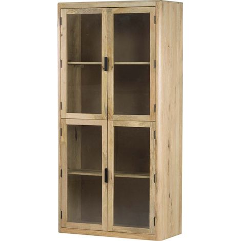 Felo Brauner Mangoholzschrank 100X45X200 cm (1/5)
