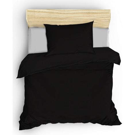 Funda nórdica, funda nórdica, ropa de cama Set Negro (1/5)