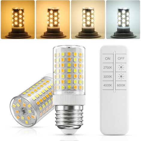 VUSZR E27 LED Glühbirne Dimmbar mit Fernbedienung,7W (900lm) ersetzt 60-70W, CCT 2700K-6500K (Warmweiß bis Tageslicht) Farbtemperatur, Ideal für Wohnzimmer, Schlafzimmer, Küche, 220-240V, 2er Pack (1/5)