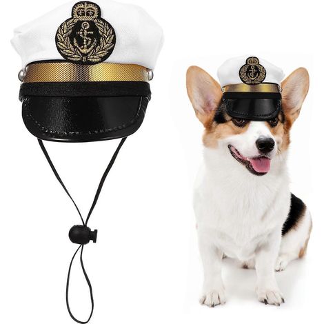 Chapeau fantaisie amusant pour animaux de compagnie, accessoire de déguisement pour chat, chien et chiot (couleur du bouton aléatoire)-M