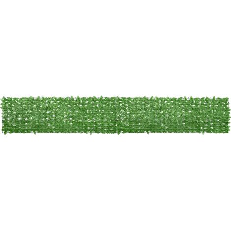 Toldo para balcón con hojas verde 500x75 cm