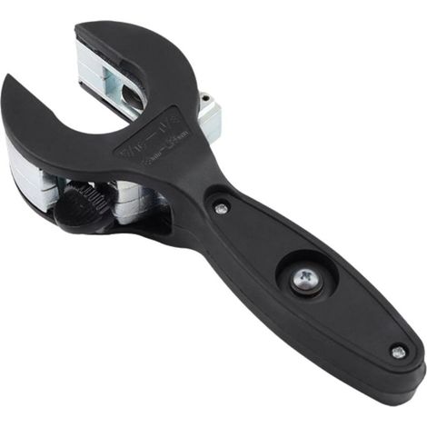 Tagliatubi a cricchetto da 8-29 mm, adatto per tubi in acciaio inossidabile, rame e alluminio, tagliatubi in metallo - nero. (1/5)