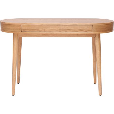 Bureau avec tiroir en bois clair L120 cm JUDITH (1/5)