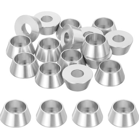 20 Pièces Rondelles à Tête Fraisée, Rondelles de Tasse M8 x 19.8 mm, Rondelle Fraisée, Rondelle Boulon En Aluminium Pour vis à tête, tige filetée, Accessoires Mécaniques, Argent (1/5)