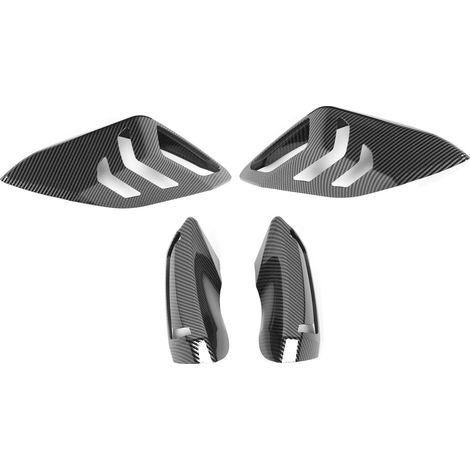 4 pièces protection feux avant arrière fibre carbone look couvre-signaux compatibles Yamaha XMAX 120/125/250/300/400 2017-2018 (1/5)
