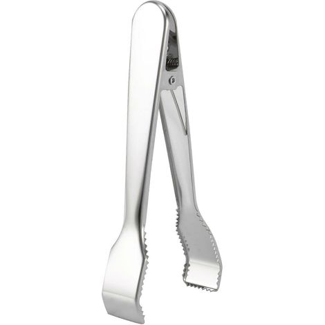 pinces à glaçons en acier inoxydable avec dents de scie pour seau à glace, glaçons, sucre, bar à café et service de restauration (1/5)