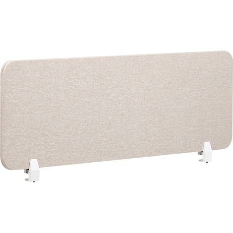 Panel separador 120 x 40 cm poliéster PET pantalla acústica beige Wally