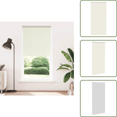 Store enrouleur occultant blanc cassé 105x230 cm largeur tissu - Store Enrouleur - Stores Enrouleurs - Store De Jour Et De Nuit - Store Occultant (1/5)